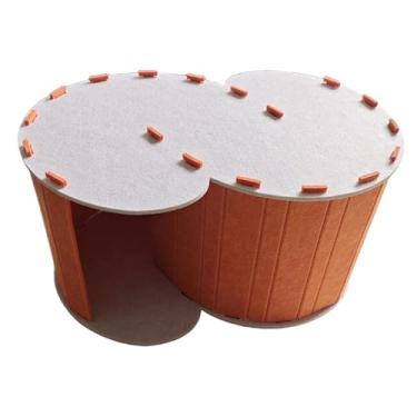 Imagem de IEUDNS Cama túnel para gatos, playground, resistente a arranhões, universal, confortável, para animais de estimação, feltro, refúgio para gatinhos, vários, Xl