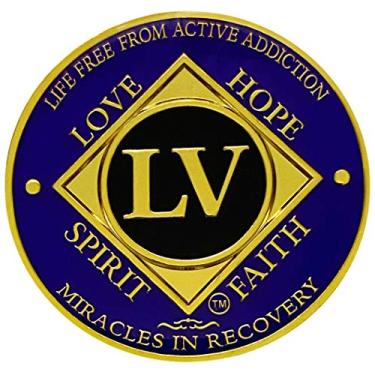 Imagem de Simply Minimal NA Moeda de 55 anos, medalhão de narcóticos anônimos (moeda roxa NA 55 anos)