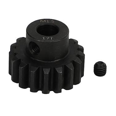 Imagem de RC Motor Gear M1.5 de 8 mm de orifício interno de aço rc pinhão com parafuso de ajuste M5 para 1/5 de veículo (17t)