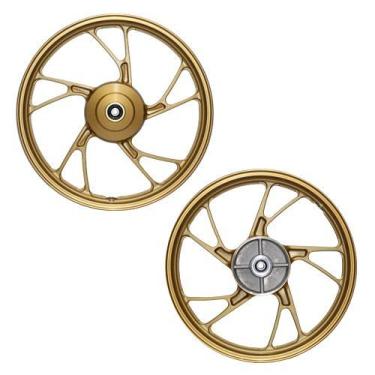 Imagem de Rodas Liga Leve Dourado Titan 150 - Fan 150 - Start 150/160 - Loja Dua