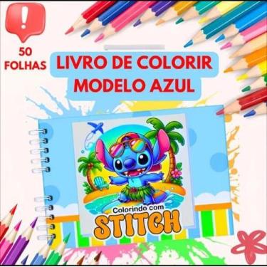 Imagem de Livro De Colorir Lilo Stitich Bobbie Goods 50 Folhas Capa Dura180G