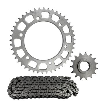 Imagem de Kit Transmissão Fazer 250 2005 A 2017 Aço 1045 Com Retentor