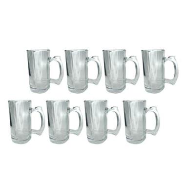 Imagem de Caneca Vidro Grosso Cerveja e Chopp 380ML Restaurante 8UN - PRATICASA,