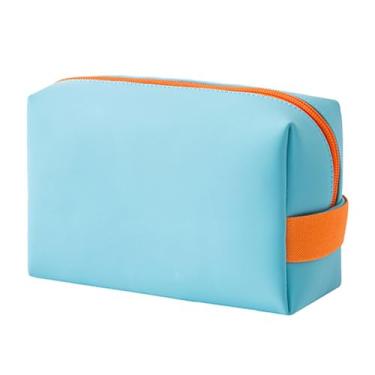 Imagem de Bolsa de maquiagem de viagem PU Couro PU CAPACIDADE DE CAPACIDADE PORTÁVEL SACO DE COSMETICA PORTÁVEL PARA MULHERES Bolsa de higieness Saco de maquiagem Organizador de viagens de