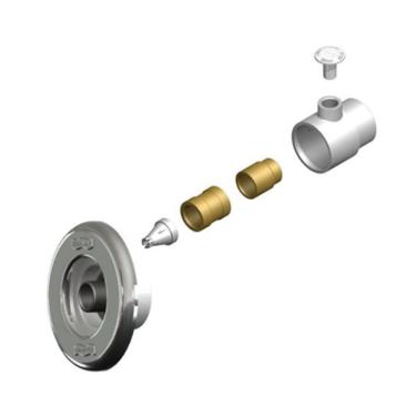 Imagem de Dispositivo de Hidromassagem ABS/Inox Pratic 1 1/2 p/ Pisci