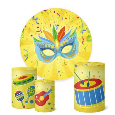 Imagem de Trio Capas Cilindro + Painel Redondo 1,50m Carnaval - Fadrix, K1CNV001