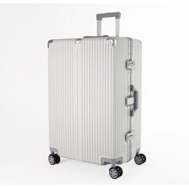 Imagem de Mala de Viagem Grande 32kg Policarbonato ABS Noruega Maloa Branco