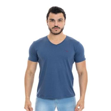Imagem de Camiseta Masculina Gola V 100% Algodão Yacht Master 110001B-Masculino