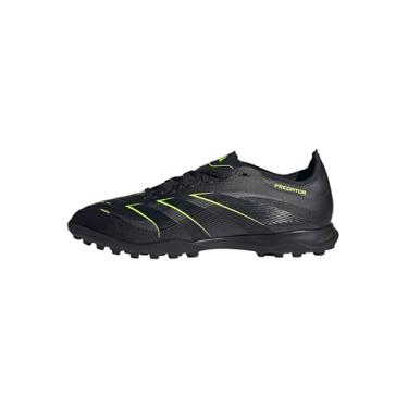 Imagem de adidas Tênis unissex League Turf, Preto/carbono/limão lúcido, 8.5 Women/7.5 Men