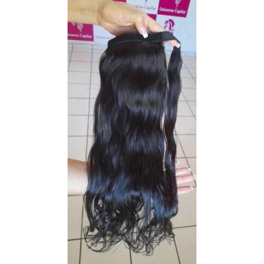 Imagem de Rabo de cavalo cabelo humano liso ondulado 65cm/150g - Universo capila