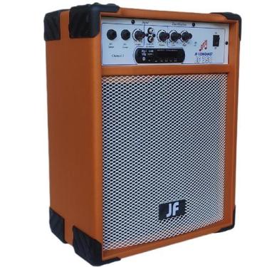 Imagem de Caixa De Som Amplificada Violão Guitarra Microfone Laranja - Jf Conque