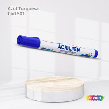 Imagem de Acrilpen dz-cor azul turquesa (1/12) - ACRILEX