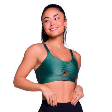 Imagem de Top Fitness Selene 24634 com Bojo Removível, Verde esmeralda, M