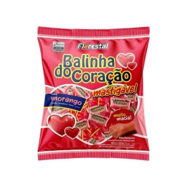 Imagem de Bala florestal mastigavel morango 500g