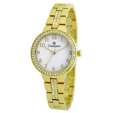 Imagem de Relógio CHAMPION feminino analógico dourado CF25438H