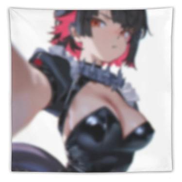 Imagem de LIEGBMEU Sexy Bikini Hot Anime Girl Tapeçaria 152.4 cm x 152.4 cm Interior Exterior Wall Quilt Art Decoração de Tapeçaria Caprichosa, AE21