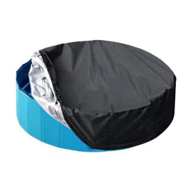 Imagem de Capa de piscina Cozzka 160 cm dobrável para cães e animais de estimaçã