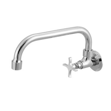 Imagem de Torneira para Cozinha de Parede com Abertura MVS 1166 Linha Soluz Cromado Meber