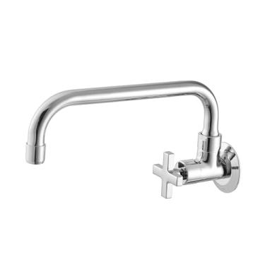 Imagem de Torneira para Cozinha de Parede Bica Móvel 1166 Linha Nya Cromado Meber