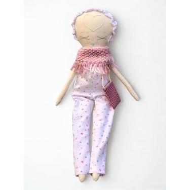 Imagem de Boneca de Pano Sustentável Tirubeca Mina 50cm