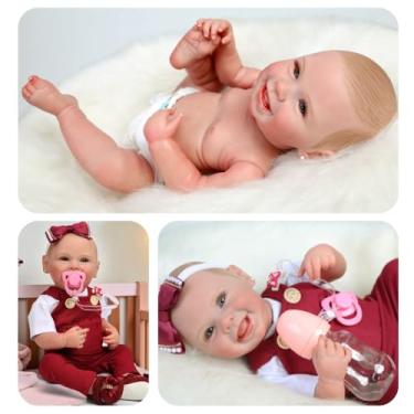 Imagem de Boneca Bebê Reborn Alice corpo de silicone traços realistas pintado a mão Mundo Kids