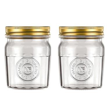 Imagem de Jogo C/2 Pote Americano Nadir Vintage 500ml P/mantimentos - Nadir Figu