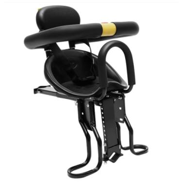 Imagem de Selim de bicicleta de pais e filhos ao ar livre, assento de bicicleta infantil de liga de alumínio, assento de segurança dianteiro extensível com pedal, adequado para bicicletas