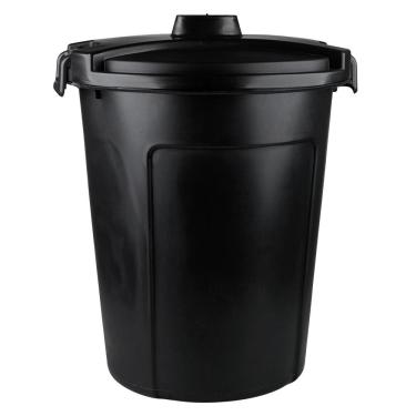Imagem de Cesto Multiuso Roupeiro com Tampa 60L 3UD Plastic 230 Preto