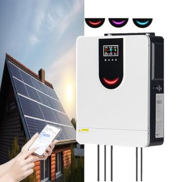Imagem de CNAOHGHN Inversor Solar HíBrido (Controle Por Aplicativo Inteligente), 1 Kw-6,2 Kw, 12-48 V Para 220 V E Controlador Mppt 40-120 A Integrado, Funciona Com VáRios Tipos De Bateria