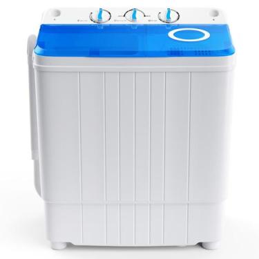 Imagem de Máquina de lavar portátil COSTWAY 8kg Washer 3.5kg Spinner, 110V