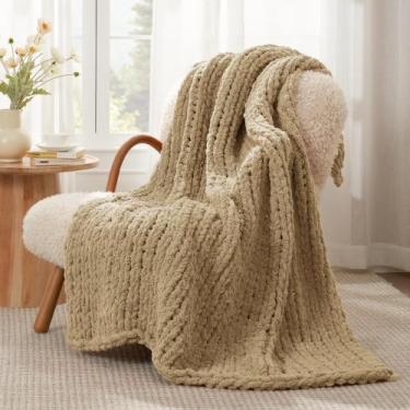 Imagem de Manta Amélie Home Chunky Knit Chenille 50x60cm bege