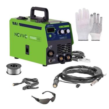 Imagem de Kit Máquina Inversora De Solda Fixmig1355 Bivolt 120a Mig S/Gás Mma Tig NEVVO + Luva e Óculos EPI