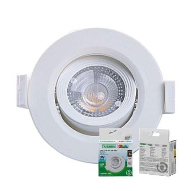 Imagem de Spot De Led Embutir Alltop Mr11 Redondo 3W Bivolt Taschibra 6500K Bran