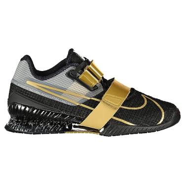 Imagem de Nike Tênis para halterofilismo Romaleos 4 (CD3463-001, preto/ouro metálico/branco/dourado metálico), Preto/ouro metálico/branco/ouro metálico, 45