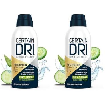 Imagem de Desodorante antitranspirante em spray seco Certain Dri 125 ml (pacote 