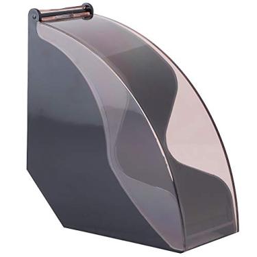 Imagem de Tnfeeon Suporte de filtro de café, suporte de armazenamento de papel de filtro à prova de poeira de acrílico, casas, escritórios, cafés, hotéis para café e escritório em casa
