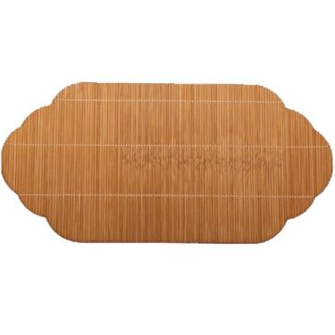 Imagem de 1 jogo americano de bambu para mesa de chá, suporte para xícara de chá, acessórios de utensílios de cerimônia de chá para amantes de chá, casa de chá e uso doméstico, 40 x 20 cm