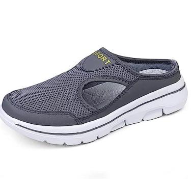Imagem de Meaboots Men Comfort Sandálias Esportivas De Suporte Respirável, Sandálias Esportivas Meaboots, Tênis Ortopédicos Antiderrapantes Casuais Ao Ar Livre Sapatos De Caminhada, Grey, 48 EU