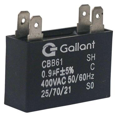 Imagem de Capacitor CBB61 Gallant 0,9MF +-5% 400VAC (GCP09S00A-PT400) 
