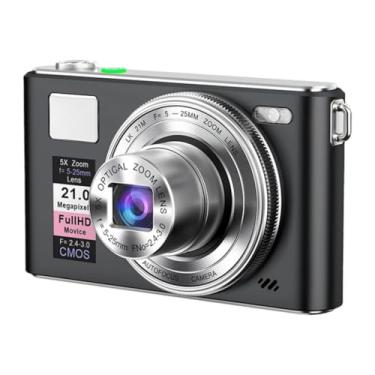 Imagem de Generic Câmera digital resistente, gravadora, resolução de 48 megapixels, acessório portátil, brinquedo para estudo, gravação, vlog, viagem, show, Preto