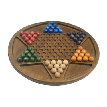 Imagem de oshhni Damas chinesas tradicionais, 6 cores, mármores, 13.78 ", presentes de feriado para crianças, adultos, festas artesanais, jogos de tabuleiro para