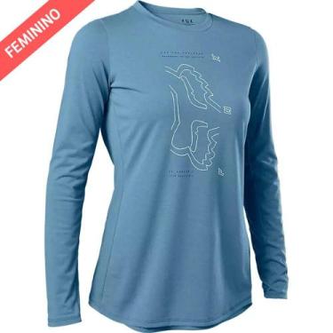 Imagem de Camisa Fox Feminina Ranger Drirelease Ls, 3, Azul dst, G