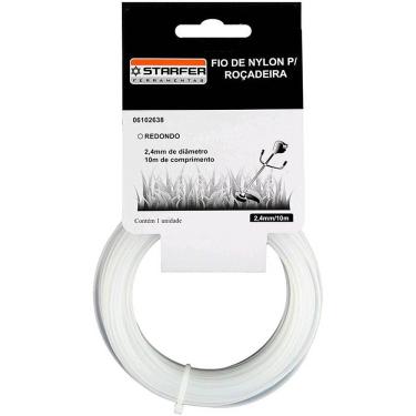 Imagem de Fio nylon para roçadeira 2.4mm 10 metros Starfer