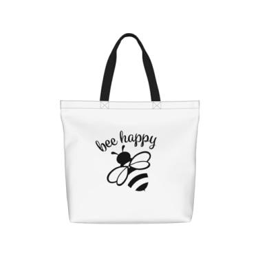 Imagem de yalinan Bolsa feminina grande com zíper e bolso, bolsa de ombro reutilizável para compras, trabalho, academia, presente perfeito para mulheres