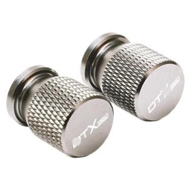 Imagem de Tampa da haste da porta de ar da válvula de pneu, acessórios de motocicleta de alumínio compatíveis com Kymco DTX 125 350 360 DT X360 2022-2023 2024 (titânio)