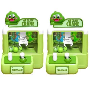 Imagem de 2 Mini Máquina Pega Ursinhos com Bolinhas Dinossauro Infantil Claw Cra