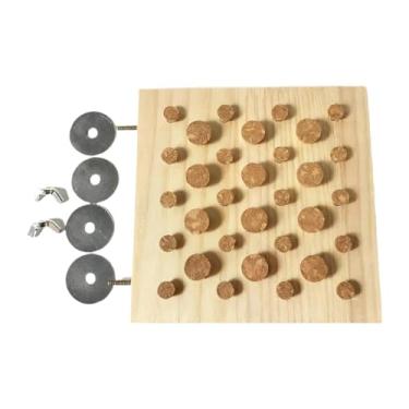 Imagem de MFMEXUL Brinquedo de Mastigar para, Rolha de Cortiça, Academia de Madeira para Mastigar, Treinar E Buscar Comida, Brinquedos para Esquilos