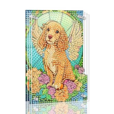 Imagem de Ginfonr Kit de pintura de arte de diamante DIY Acrylayers para adultos, filhote de asas, 4 camadas, pintura magnética de diamante, decoração de mesa em pé com efeito de profundidade dinâmica, presente