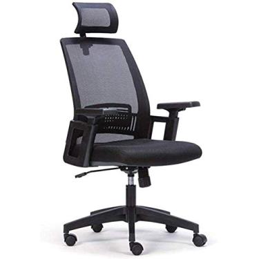 Imagem de UISLA Mesa de computador ergonômica ajustável para jogos de escritório com braço de suporte lombar, estilo 2