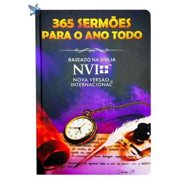 Imagem de Livro 365 Sermões Para O Ano Todo NVI Capa Dura